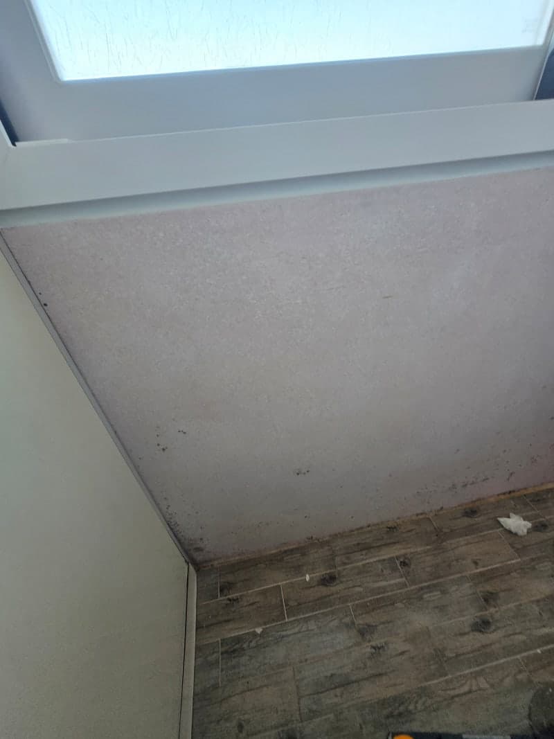 결로로 인한 베란다 곰팡이 제거 후기 현장 사진